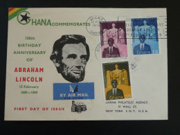 FDC President Of United States Abraham Lincoln Ghana 1959 Ref 99403 - Ghana (1957-...)