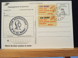 Code Postal. Carte Postale En Franchise Oblitérée Avec Les Deux Vignettes De Couleurs Différentes, 81200 MAZAMET - Cartas & Documentos