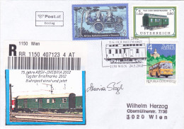 RECOMMENDED TRAIN    FDC COVERS 2002  AUSTRIA - FDC