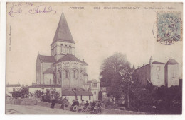 France  85 - Mareuil Sur Lay - Le Château Et L'église - 6346 - Mareuil Sur Lay Dissais