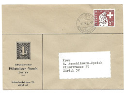 79 - 73 - Enveloppe Avec Timbre Pro Patria 1958 - Cachet à Date Zürich - Brieven En Documenten
