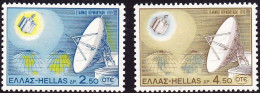 GREECE 1970 Greek Earth-satellite Telecommunications Station MNH Set Vl. 1108 / 1109 - Neufs