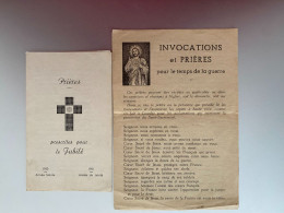 Prières Prescrites Pour Le Jubilé PIE XII Et Invocations Et Prières Pour Le Temps De La Guerre - Religion & Esotérisme