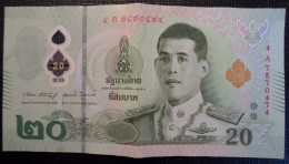 THAILAND 20 BAHT 2022 # 4A7870474 P# W142 King Rama X Polymer - Tailandia