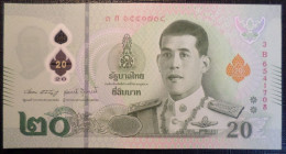 THAILAND 20 BAHT 2022 # 3B6541708 P# W142 King Rama X Polymer - Thailand