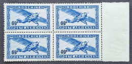 Indochine 1942/44 PA34 En Bloc De 4 **TB Cote 8€ - Poste Aérienne