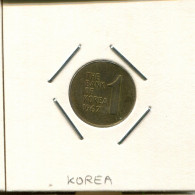 1 WON 1967 CORÉE SOUTH KOREA Pièce #AS170.F.A - Korea, South
