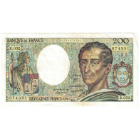 France, 200 Francs, Montesquieu, 1987, 074391 R.052, SUP, Fayette:70.07, KM:155b - 200 F 1981-1994 ''Montesquieu''