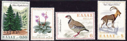 GREECE 1970 Animals / Concervation Of Nature (CEPT) Complete MNH Set Vl. 1114 / 1117** - Unused Stamps