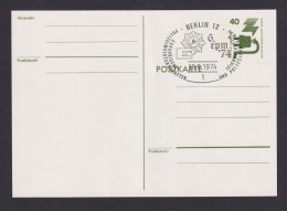 Briefmarken Berlin Ganzsache 40 Pfg. Unfallverhütung SST Berlin 12 Polizei - Lettres & Documents