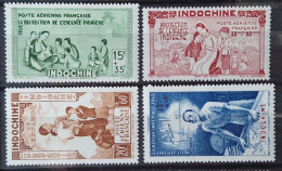 Indochine 1942 PA20/23 *TB Cote 5€25 - Luchtpost