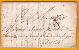 1726 - Marque Postale TERNAY, Rhone Sur LAC De 3 P. Vers Paris, Hôtel Du Chancelier De France - Règne De Louis XV - 1701-1800: Precursores XVIII