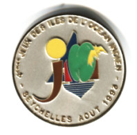 RARE - La REUNION Splendide Médaille De Table 4emes Jeux Des Iles De L'océan Indien 1993  Bertoni Milano - Stühle