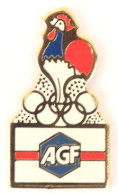 Rare Pin's Non Officiel Coq AGF SOL NEIGEUX - J.O D'hiver ALBERTVILLE 92 - Coq - Anneaux Olympiques - ZZ050 - Olympic Games