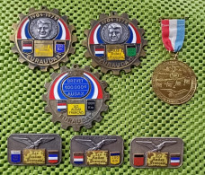 7 X Médaille De Sport/ , EURAUDAX  -  Original Foto  !!  Medallion  Dutch - Cycling