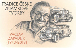 CZECH REPUBLIC, 2021, Booklet 208, Zapadlik, Automobile Designer - Otros & Sin Clasificación