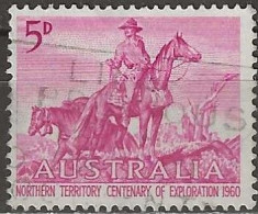 AUSTRALIA 1960 Centenary Of Northern Territory Exploration - 5d The Overlanders (after Sir Daryl Lindsay) FU - Gebraucht