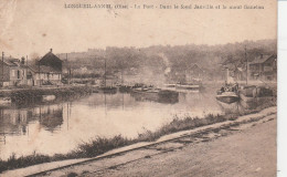 LONGUEIL ANNEL LE PORT DANS LE FOND JANVILLE ET LE MONT GANELON - Longueil Annel