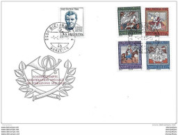 100 - 79 -  Enveloppe Avec Série Pro Patria 1966 - Cachet à Date Biel/Bienne - Briefe U. Dokumente