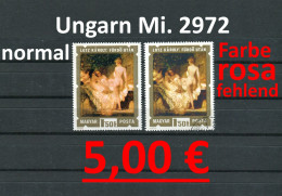 Ungarn 1974 - Hongrie 1974 - Hungaria 1974 - Magyarorszag 1974 - Michel 2972 A - Oo Oblit. Used Gebruikt - Variétés Et Curiosités