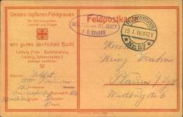 1916, Feldpostkarte Stempel "Feldpoststatio No. 52" - Feldpost (franchigia Postale)