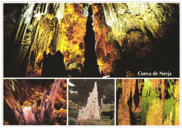 Delcampe - NERJA, MAGALA, ANDALUCIA, MULTIPLE VIEWS, ARCHITECTURE, MONUMENT, CAVE, SPAIN, POSTCARD - Málaga