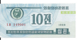 COREE DU NORD 10 CHON 1988 UNC P 25 - Korea, North