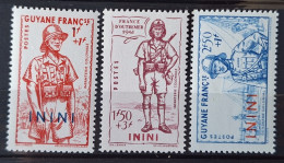 Inini 1941 N°48/50  * TB  Cote 7€50 - Unused Stamps