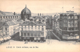 BELGIQUE - Liege - Cercle Militaire - Rue De Bex  - Carte Postale Ancienne - Liege