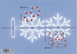 Postfris Velletje 2014 :Het Jaar Van De Kristallografie - 2x Waarde 3 World - 2011-2020