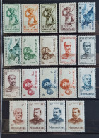 Madagascar 1946 N°300/318 *TB Cote 16€ - Nuovi