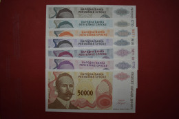 Banknotes  Bosnia And Herzegovina SRPSKA  Lot Of 7   Second Dinar (1993-1994) - Bosnie-Herzegovine