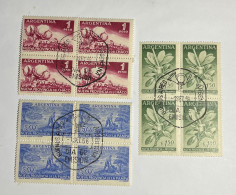 Argentina 1956 Nuevas Provincias , Primer Día De Emisión, En Cuadro, GJ 1068/70, Sc 654/6, Y 564/6, En Cuadro, Set Compl - Nuevos