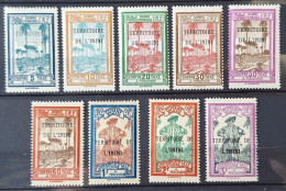 Inini 1932/41 Taxe N°1/9  Gomme Coloniale **TB Cote 20€ - Neufs