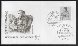 Germany Berlin. FDC Mi. 730.   200th Birthday Of Bettina Von Arnim.  FDC Cancellation On FDC Envelope - 1981-1990