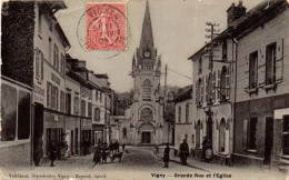 VIGNY  -  Grande Rue Et L'Eglise - Vigny