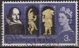 Littérature, William Shakespeare - GRANDE BRETAGNE - Puck Et Bottom - N° 382 - 1964 - Used Stamps