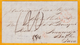 1852 - LAC En Néerlandais De ROTTERDAM ? Vers JAVA, Indes Néerlandaises, Indonésie - Par Voie De Terre Jusqu'à Marseille - Postal History