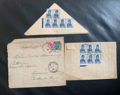 20281 - 2  Lettres Et Un Entier Postal Circulés - Brieven En Documenten