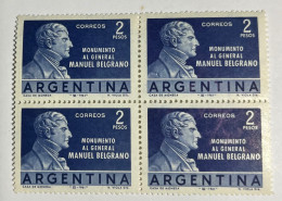 Argentina 1961 Monumento A Belgrano, En Cuadro, GJ 1217, Sc 730, MNH. - Nuevos