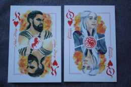 2 PCs Lot /  A Song Of Ice And Fire - Modern Russian Postcard - Playing Cards - Playing Cards