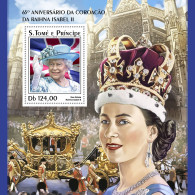  SÃO TOMÉ AND PRÍNCIPE 2018 MNH  Queen Elizabeth II  Michel Code:  7777 / Bl.1403. Yvert&Tellier Code: 1148 - Sao Tome Et Principe