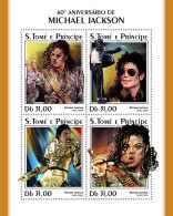  SÃO TOMÉ AND PRÍNCIPE 2018 MNH  Michael Jackson  Michel Code: 7793-7796. Yvert&Tellier Code: 6201-6204 - Sao Tome Et Principe