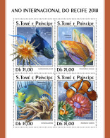 SÃO TOMÉ AND PRÍNCIPE 2018 MNH  Year Of The Reef 2018  Michel Code: 7808-7811. Yvert&Tellier Code: 6229-6232 - Sao Tome Et Principe