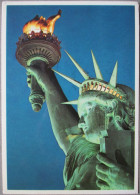 LIBERTY STATUE BAY NEW YORK CITY BUILDING USA UNITED STATES CARD ANSICHTSKARTE CARTOLINA POSTCARD CARTE POSTALE - Manhattan