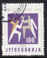 Yugoslavia 1960 Single Stamp Olympic Games - Rome, Italy In Fine Used - Used Stamps