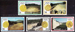 GREECE 1980 Olympic Games Moscou MNH Set Vl. 1486 / 1490 - Nuevos