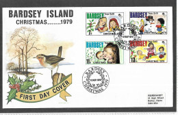 (N574) Great Britain BARDSEY ISLAND, 1979 Christmas FDC - Local Issues