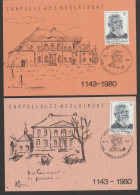 Belgique 1980 - N° 1965 Obl.sur Cartes Et Photo Souvenir De L'abbaye D'Herlaimont , Et Sur CM  Sonystamp  Et Lettre - Herdenkingskaarten - Gezamelijke Uitgaven [HK]