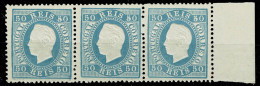 Portugal, 1879/80, # 50b Dent. 13 1/2, Tipo I, Com Certificado, MNH - Usati
